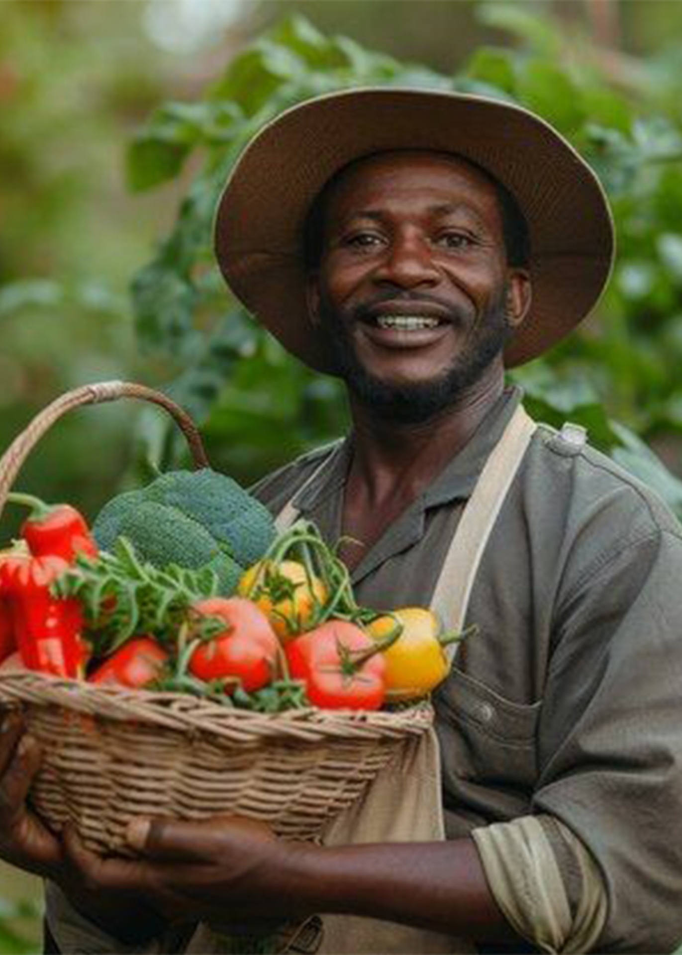 Produce gathered for processing, distribution, and local markets.